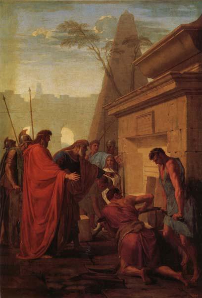 Eustache Le Sueur King Darius Visiting the Tomh of His Father Hystaspes oil painting image